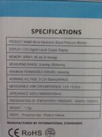 Electronic Blood Pressure Monitor (Wrist Type) new , battery included.